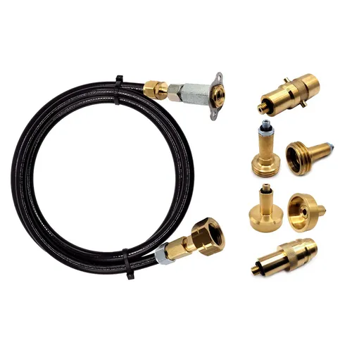 LPG GPL Füllset für Gasflaschen in ganz Europa zum M10-Füllpunkt