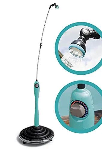 G.F. Garden Sunny Style Solardusche - Gartendusche, umweltfreundlich solarbetrieben, ideal für erfrischende Duschen im Garten oder beim Camping, freistehend und leicht zu installieren.