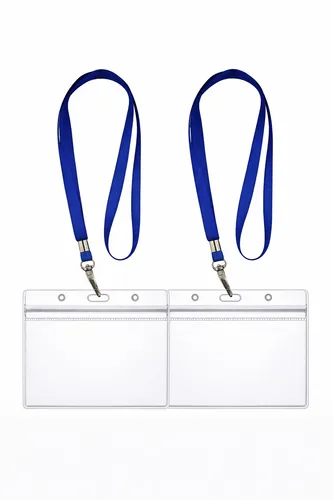 Ausweishülle ZIP Kartenhalter Ausweishalter komplett mit Lanyard Schlüsselband 2