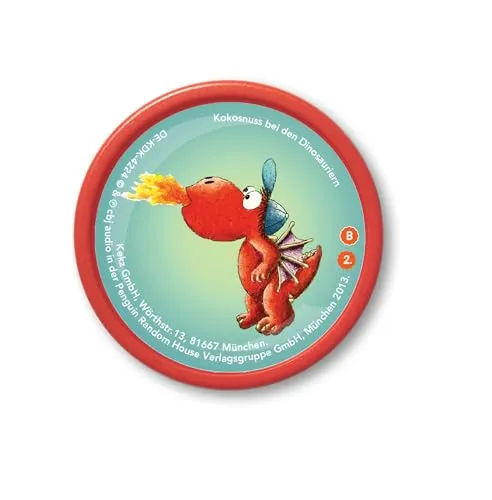Kekz Audiochip für Kekzhörer, Der Kleine Drache Kokusnuss - Kekz 2: Der kleine Drache Kokusnuss bei den Dinosaueriern, Hörspiel für Kinder ab 5 Jahren, Spielzeit ca. 56 min.