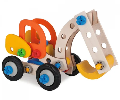 Constructor Bagger Baukasten 90 Teile - Kreativer Baukasten für Kinder, fördert die Motorik und Fantasie mit 90 Teilen für endlosen Spielspaß.