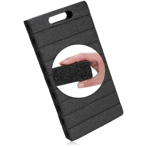 com-four® 1x Kniekissen - Bequeme Schaumstoff-Kniematte - Stadion-Sitzkissen - weiche Kniepolster Gartenarbeit - tragbare Knieschutzmatte - wasserbeständig, isolierend (dunkelgrau - 1 Stück)