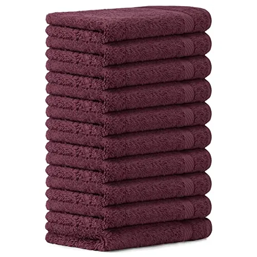 Luckytowel 10er Set Gästehandtücher 30x50 cm - 100% Baumwolle, 600g/m² - Gästehandtücher in hochwertiger Qualität, saugstark und langlebig, ideal für Bad, Fitnessstudio oder Strand. Öko-Tex zertifiziert und in modernen Farben erhältlich.