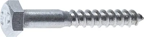 Sechskant-Holzschraube DIN 571, 12x90, Stahl verzinkt Werkstoff:Stahl verzinkt d:12mm l:90mm k:8,0