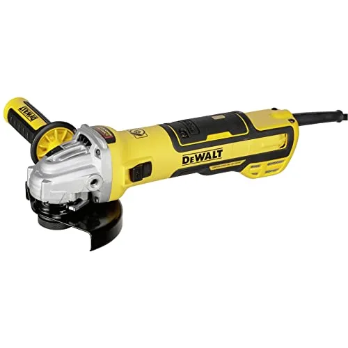 Dewalt Winkelschleifer DWE4347 - 1.700 Watt, bürstenlos und wartungsarm - Schleifmaschinen mit bürstenloser Motor-Technologie für höhere Leistung und Lebensdauer. Elektronische Bremse stoppt die Scheibe in <2 Sekunden für maximale Sicherheit.