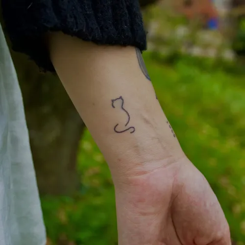 Katze Tattoo, wasserfestes temporäres Tattoo - Inkster®