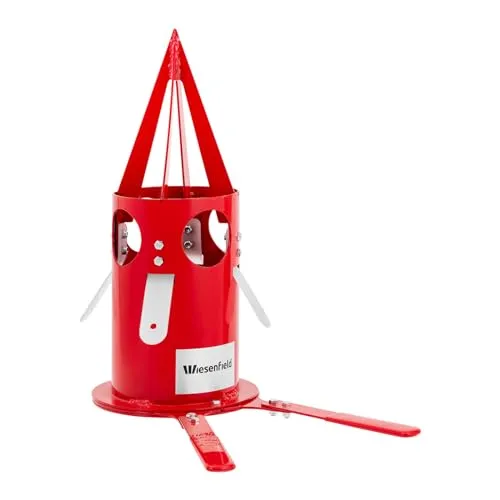 Wiesenfield Big-Bag Auslauf - 47 x 47 x 33 cm - Katzenschlafplätze, effektiver Auslauf für Big-Bags, robustes pulverbeschichtetes Eisen für dauerhafte Nutzung und einfache Handhabung.