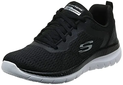 Skechers Bountiful Damen Trainingsschuh Schwarz, Größe 41 - Sneaker für Damen mit sportlichem Design, ausgestattet mit Air Cooled Memory Foam Einlegesohle für maximalen Komfort und Atmungsaktivität – ideal für aktive Freizeitaktivitäten.