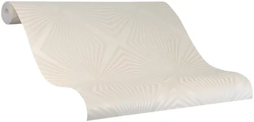 Glööckler Vliestapete - Glänzend mit Wellenmuster - Moderne Tapete für Wohnzimmer, Schlafzimmer und Küche. Dimensionsstabil, wasser- und dampfbeständig sowie rückstandslos abziehbar, ideal für schnelle Renovierungen.