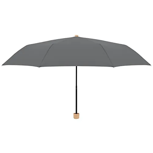 Doppler nature mini - Slate Grey Regenschirm - Nachhaltiger Taschenschirm aus 100% recyceltem PET, leicht und windkanal getestet. Ideal für umweltbewusste Nutzer. Gewicht: nur 270 g.