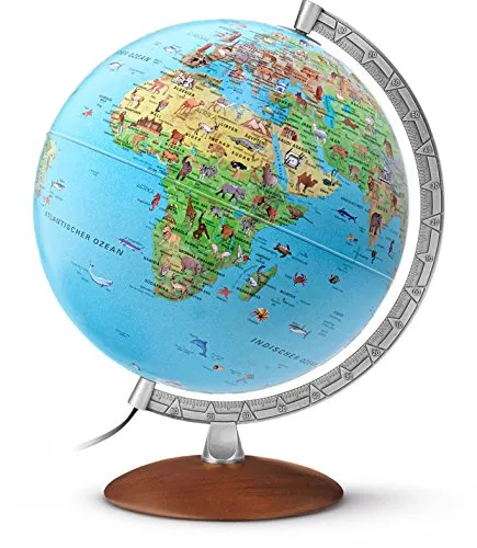 Kinderglobus KI 3010: Kinderleuchtglobus mit Metallmeridian von Raethgloben 1917 Verlags