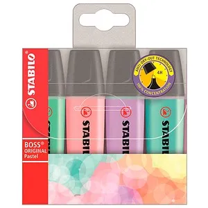 STABILO BOSS ORIGINAL Textmarker farbsortiert, 4 St. von STABILO