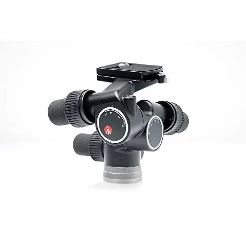 Manfrotto 405 Getriebeneiger Pro - Neuwertig und vielseitig - Stativkopf für Kamera und mehr, mit Wasserwaage und 360-Grad-Drehung. Maximale Belastbarkeit: 7.5 kg, ideal für präzise Aufnahmen.