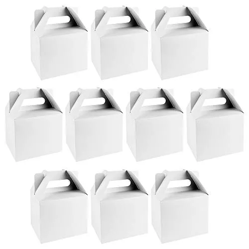 Ideen mit Herz Geschenkboxen | Design 1 | 11 cm x 9 cm x 14 cm | 250 g/m² | weiß | 10 Stück