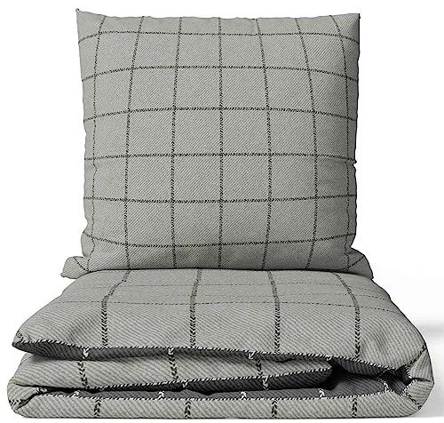 Leonado Vicenti Bettwäsche 100% Baumwolle Kariert Bettwäsche Wendebettwäsche Renforce Deckenbezug Kissenbezug Set modern 135x200 / 155x200 / 155x220 / 200x200 / 200x220 / 240x220