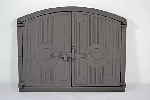 SEZAM leichte Doppeltür für Backöfen aus Gusseisen in grau von SEZAM