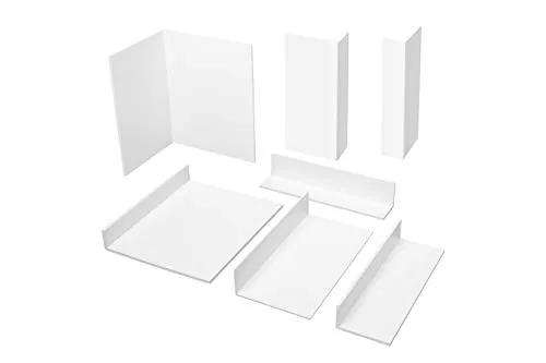 Meter | Winkelprofil | ungleichschenklig | PVC | weiß | Hexim | 320 2