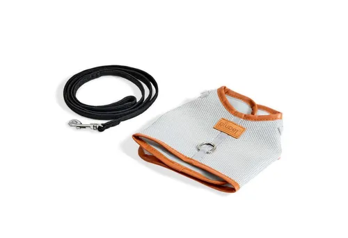 Piupet Geschirr Katzengeschirr mit 1,2m Leine I ausbruchsicher I Geschirr Katze