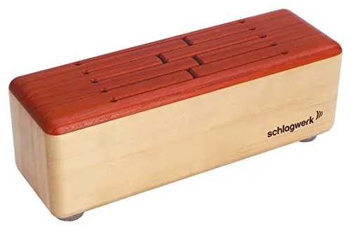 Schlagwerk Schlitztrommel 60D85 - Handgefertigte Pentatonik in d-moll - Percussion-Instrument aus Erlen-Holz, ideal für Entspannung und Therapie. Spielbar ohne musikalisches Wissen! Harmonische 8-Ton-Stimmung für beruhigende Klänge.