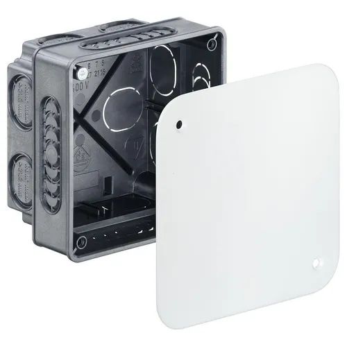 Kaiser 1094-01 Verbindungs /Abzweigkasten 87x87x60mm mit Deckel 80 UP