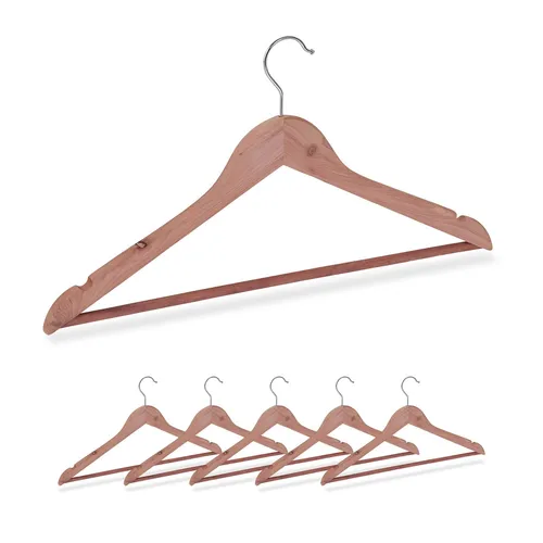 Kleiderbügel Beige von Relaxdays