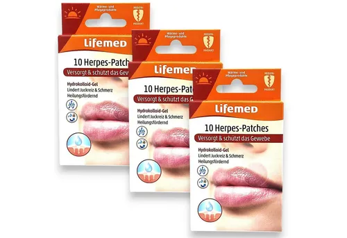 LifeMed Kühlpflaster 3x Lifemed Herpes Pads transparent 3x 10 Stück
