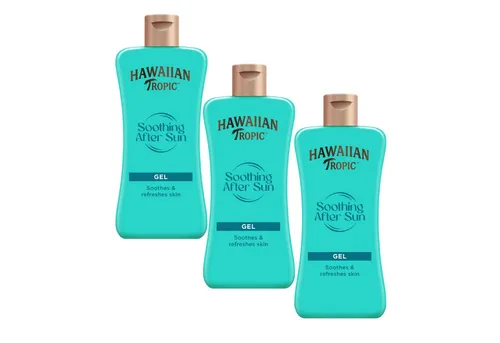 Hawaiian Tropic After Sun-Gel 3 x Hawaiian Tropic After Sun Gel Mit Aloe Vera Frischer Duft je 200ml