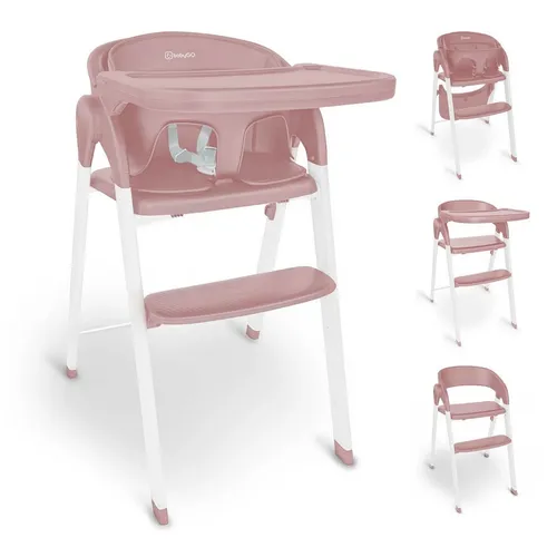 BabyGo Hochstuhl Levels, rosa/weiß