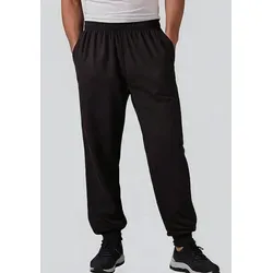 Herbold Sportswear Jogginghose Herren Trainingshose Sweathose (1-tlg) Baumwollmischung, mit Bündchen schwarz L