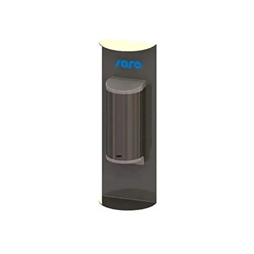SARO Desinfektionsspender Edelstahl no touch Diana - Wundbehandlungsmittel, eleganter Edelstahlspender mit 800ml Fassungsvermögen, einfach nachfüllbar und mit Füllstandsanzeige für optimale Hygiene.