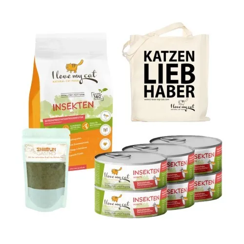 I Love my Cat Futterset für Katzen mit empfindlichem Magen - Spezialtrockenfutter für Kätzchen mit besonderer Verträglichkeit, hergestellt in Deutschland für eine optimale Ernährung.