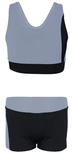 Aquarti Mädchen Sport Bikini - Racerback Bustier & Badehose - Sportlicher Badeanzug für Mädchen mit UV-Schutz (UPF 50+) und chlorbeständigem Material für optimale Passform und Bewegungsfreiheit. Ideal für Strand und Schwimmsport.