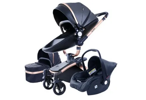 TPFLiving Luxus Kombi-Kinderwagen 3in1 Set