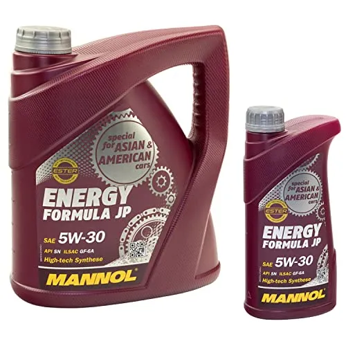 Motoröl Motor Öl MANNOL 5W30 Energy Formula JP API SN 4 Liter + 1 Liter