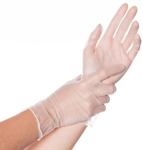 HYGOSTAR Einmalhandschuhe IDEAL transparent Größe L - 100 Stück, puderfrei und besonders hautfreundlich für optimale Hygiene beim Arbeiten