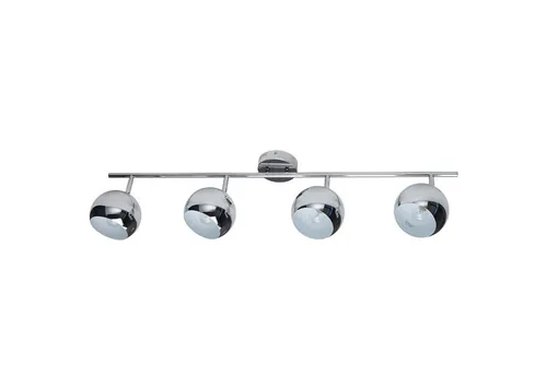 Riess Ambiente Deckenleuchte Bubble Chrom 105cm - Elegante Deckenlampe mit vier neigbaren Lampenschirmen für optimale Lichtverhältnisse, ideal für Wohnzimmer oder Flur. Modernes Chrom-Design als Eyecatcher, perfekte Ausleuchtung garantiert.