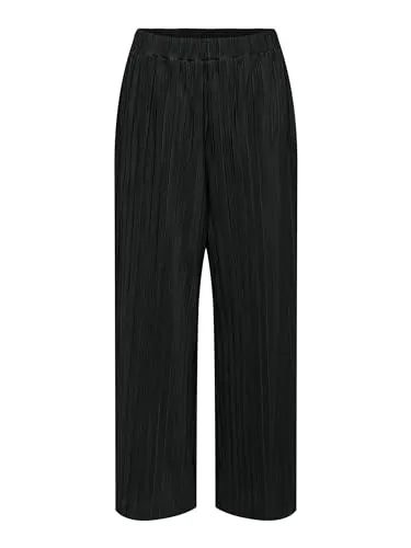 ONLY Onlravenna Plisse Pant Noos JRS - Damen-Hosen mit eleganter Plisseefalte, perfekt für einen schlichten und stilvollen Look.