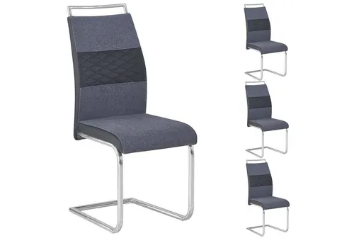 Küchen- und Esszimmerstühle Silber von CARO-Möbel