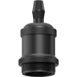 ledscom.de E27 Fassung RETRA, schwarz, 230V AC, max. 60W