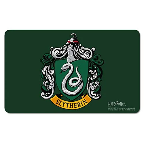 Logoshirt® Harry Potter I Slytherin I Wappen I Logo I Frühstücksbrettchen I Schneidebrett I 23x14cm I spülmaschinenfest & hitzebeständig I Lizenziertes Originaldesign