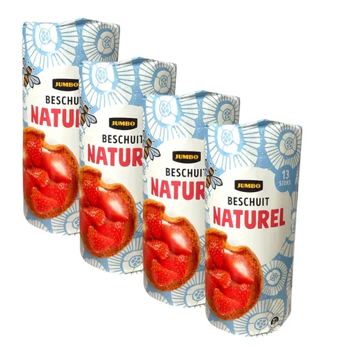 Jumbo Beschuit Naturel Multipack 4x 125g 25,98 EUR/kg von Jumbo Supermarkten B.V.
