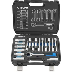 TECPO Stoßdämpfer Domlager Werkzeug Set - Lager & Stützlager-Kits, vielseitiges Spezialwerkzeug für präzise Reparaturen an Stoßdämpfern und Domlagern, geeignet für VW, BMW, MB und mehr.