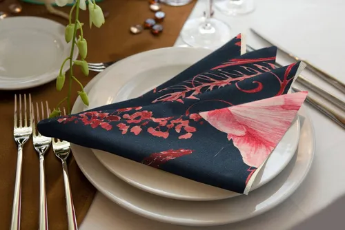 Stoffservietten Blau von Adam