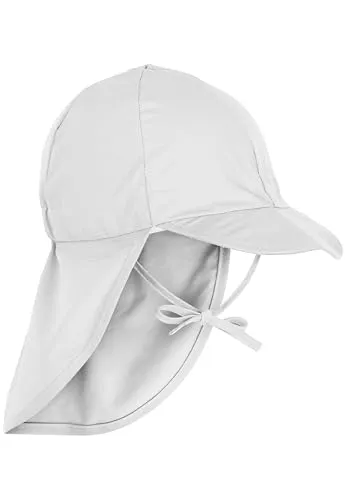Mikk-line Sonnenhut Baby UV Schutz 50+ | Mütze mit Nackenschutz für Jungen & Mädchen | Atmungsaktiver Schirmmütze Kinder | Verstellbarer Sonnenhut für Outdoor, Garten & Strand