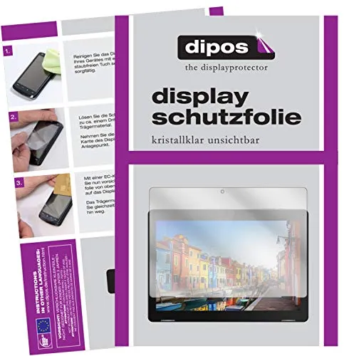 dipos I 2X Schutzfolie klar kompatibel mit TrekStor Surftab B10 Folie Displayschutzfolie