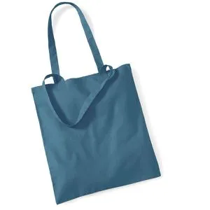 Westford-Mill Einkaufstasche W101 Bag for Life, airforce blue, aus Baumwolle, faltbar, mit Henkeln, 38 x 42 cm