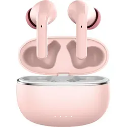 Forever Bluetooth ANC Ohrhörer TWE-210 Earp in Rosa - Kabellose Ohrhörer mit aktiver Geräuschunterdrückung und bis zu 36 Stunden Spielzeit – ideal für ungestörtes Musikvergnügen und unterwegs.