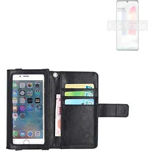 Wallet Case Schutz Hülle für LG Electronics K31 schwarz Display Schutz Folie
