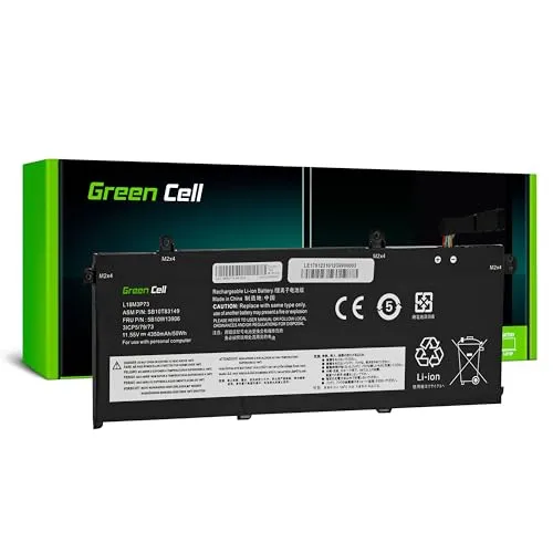 Green Cell L18C3P71 Akku für Lenovo ThinkPad T490 T495 - 4350mAh, 11.55V, langlebig und bis zu 1000 Ladezyklen für zuverlässige Leistung