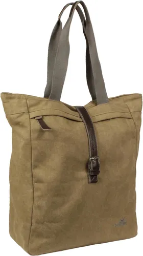 Greenlands Packtasche Einkaufstasche Shopper OT-3162 Beige (20 Liter) - Fahrradtasche mit 20 Litern Volumen, wasserabweisendem Material und einfachem Hakenverschluss für sichere Befestigung am Gepäckträger.